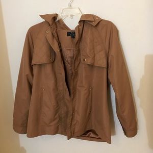 Tan raincoat
